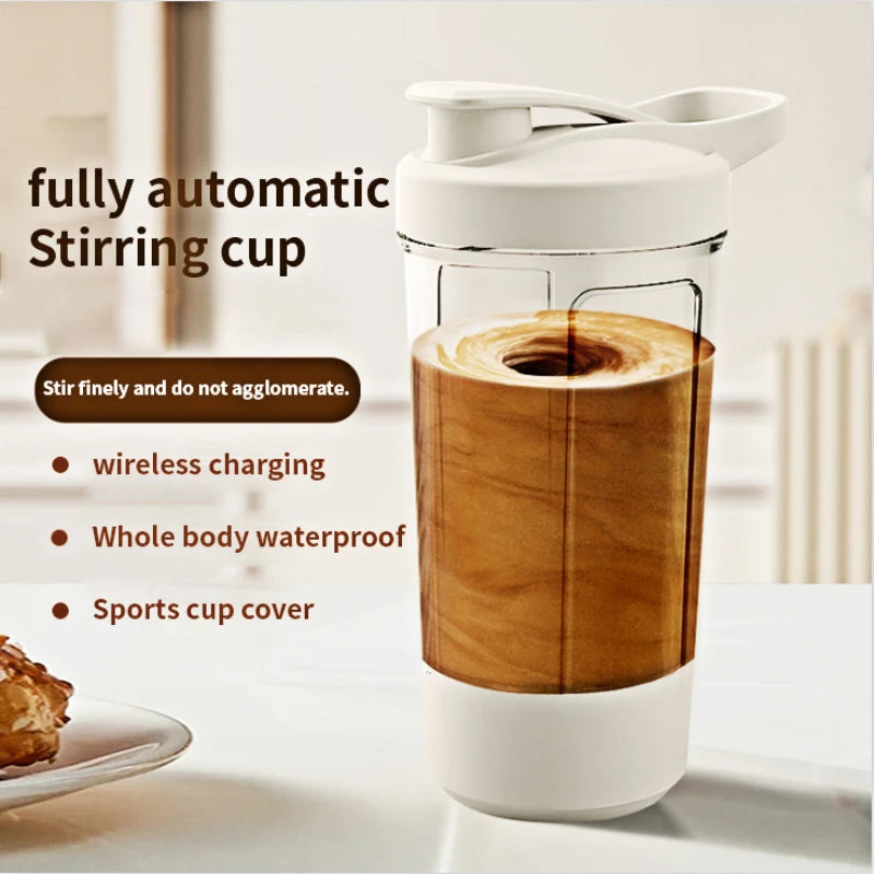 Bouteille shaker de protéines de lactosérum électrique portable USB 450 ml, tasse mélangeuse entièrement automatique, rechargeable, pour la salle de sport, sans BPA, pour cocktails