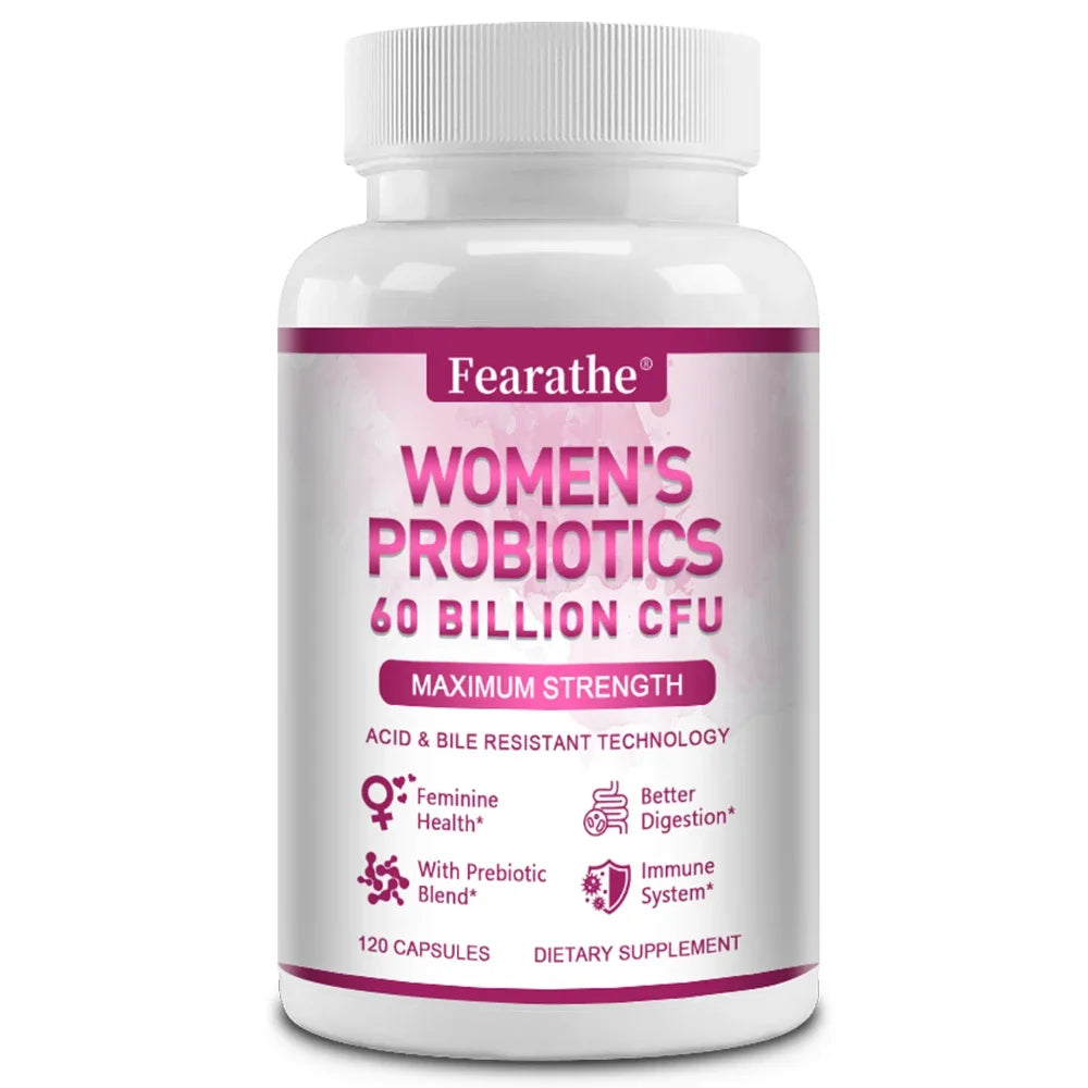 Probiotiques pour femmes – Favorise la santé intestinale, immunitaire et générale des femmes, aide à la digestion et améliore l'absorption des nutriments