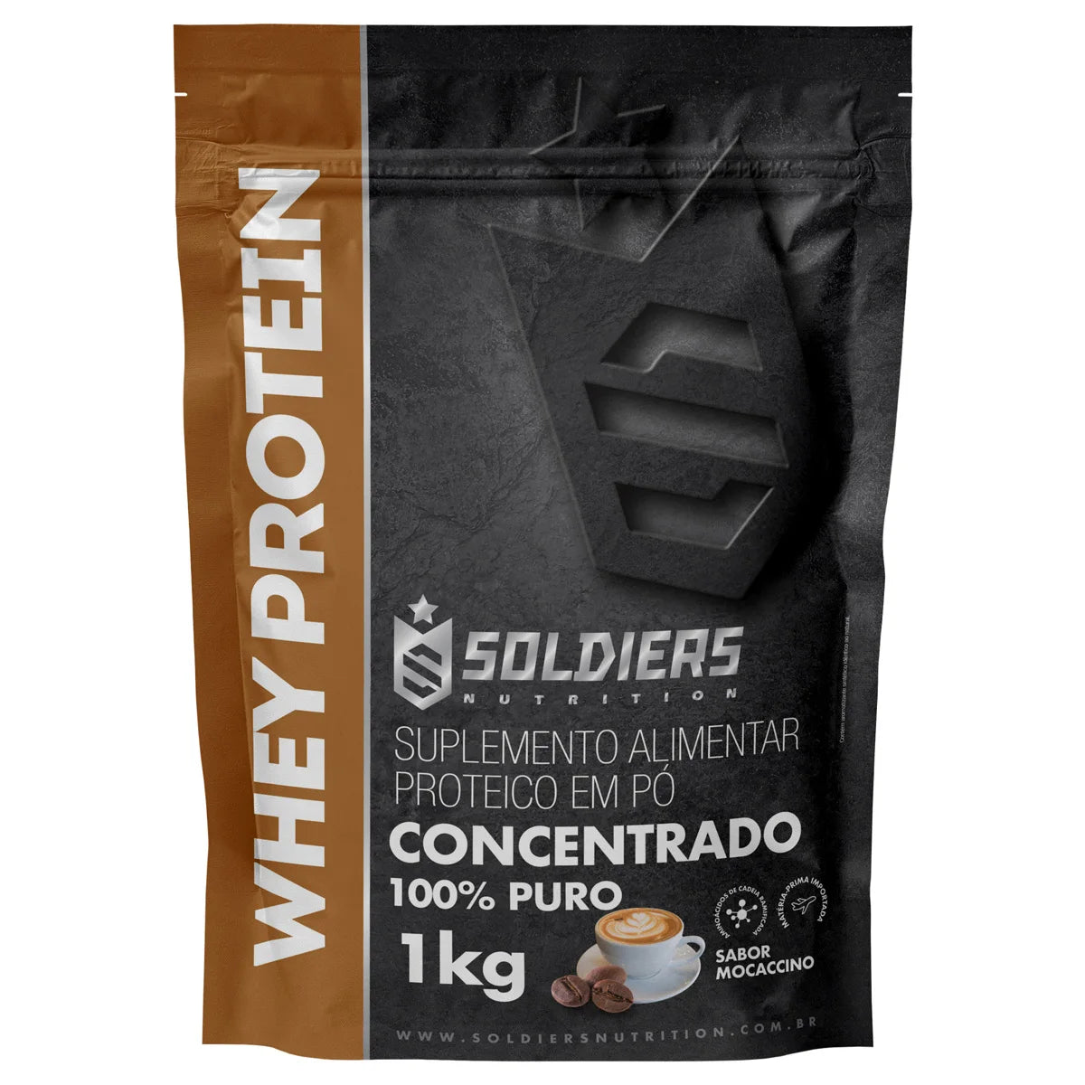 Imported whey protein concentrate Moccacino flavor for a caffeine-style protein boost.