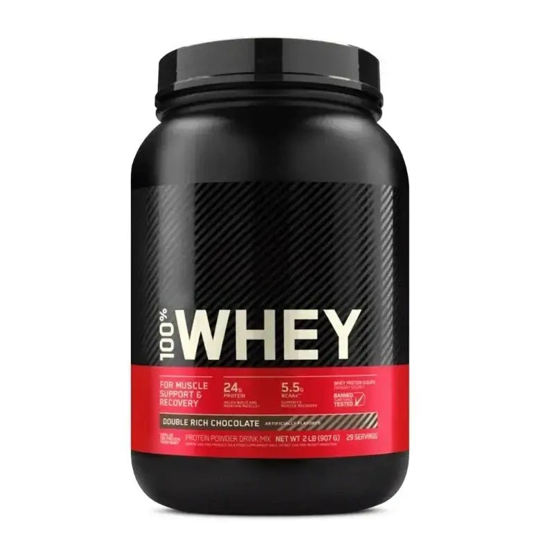High Protein Whey Supplement 907g in Chocolate flavor, ideal for muscle support and recovery.