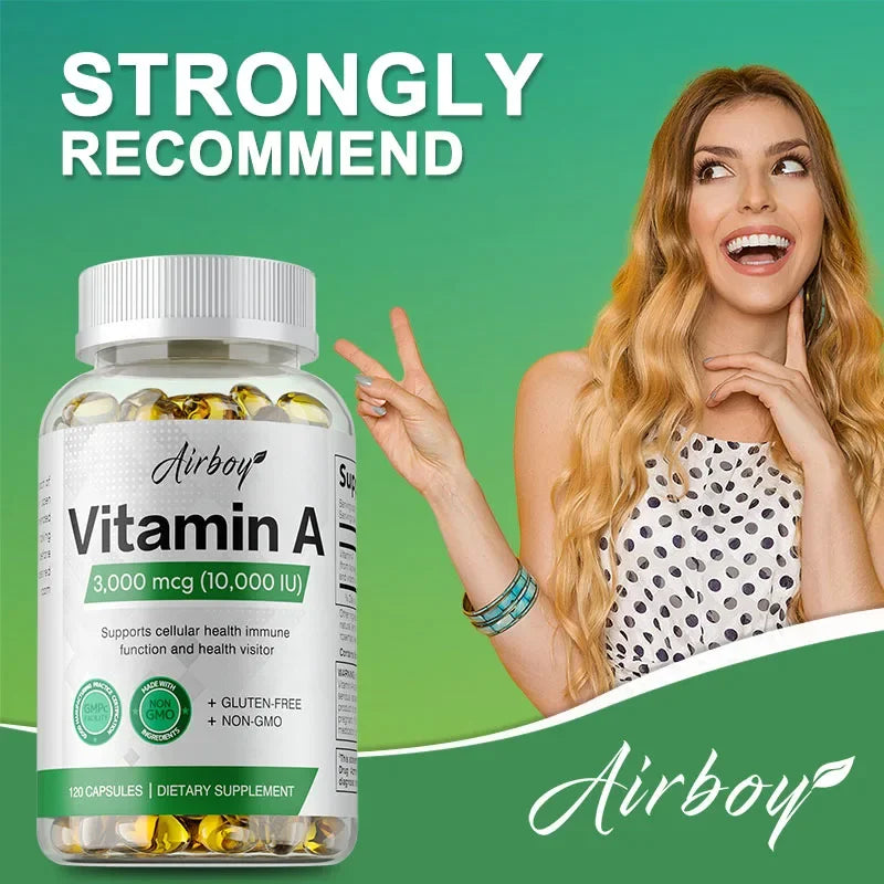 Vitamine A - Système immunitaire et fonction de reproduction, Favorise une peau et des yeux sains, Activité antioxydante