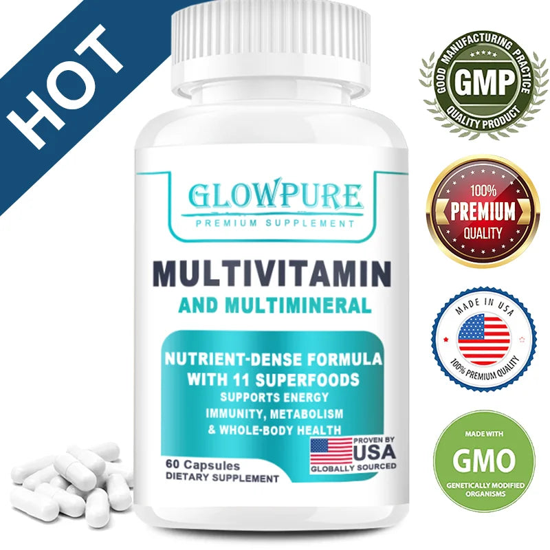 Multivitamines pour femmes, aliments entiers biologiques et minéraux naturels - Vitamines B, C, D3, K2 pour le stress, l'immunité, les cheveux, la peau et les ongles
