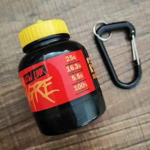 Conteneur portable de poudre protéinée, pilulier, porte-clés protéiné, nutrition sportive, bouteille d'eau, gobelet de supplément de protéines de lactosérum de sport
