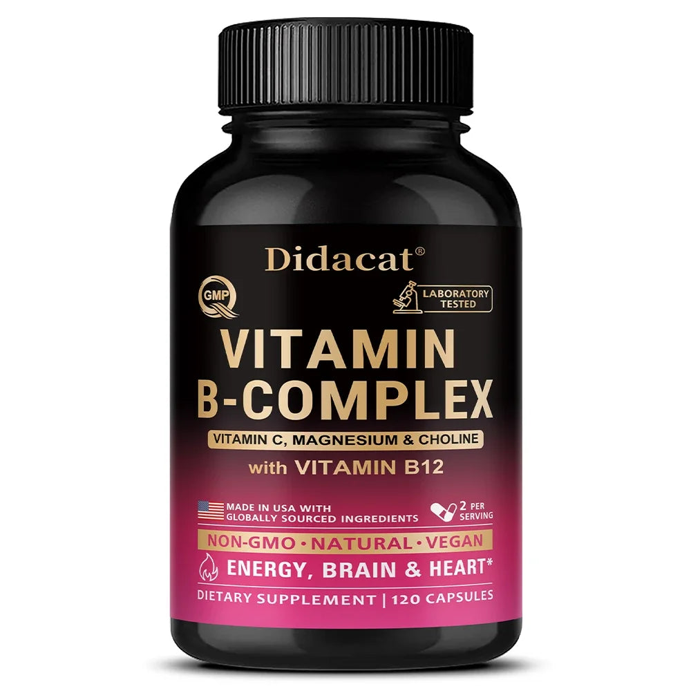 Complexe de vitamines B actives unisexes utilisables, très efficace et facilement absorbé - Supplément pour l'immunité, l'énergie et le métabolisme