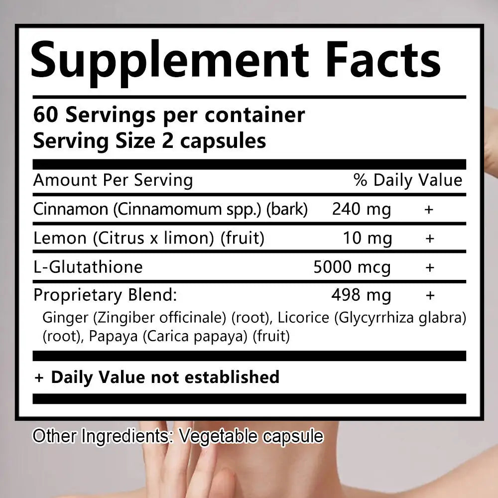 Suppléments de Glutathion, Collagène, Antioxydants, Anti-âge, Immunité, Éclat, Suppléments éclaircissants pour la peau