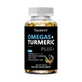 Omegas + Turmeric, 120 Softgels - (EPA & DHA) Fish Oil Omega 3-6-7-9 with Turmeric - Supports Joint, Brain & Heart Health