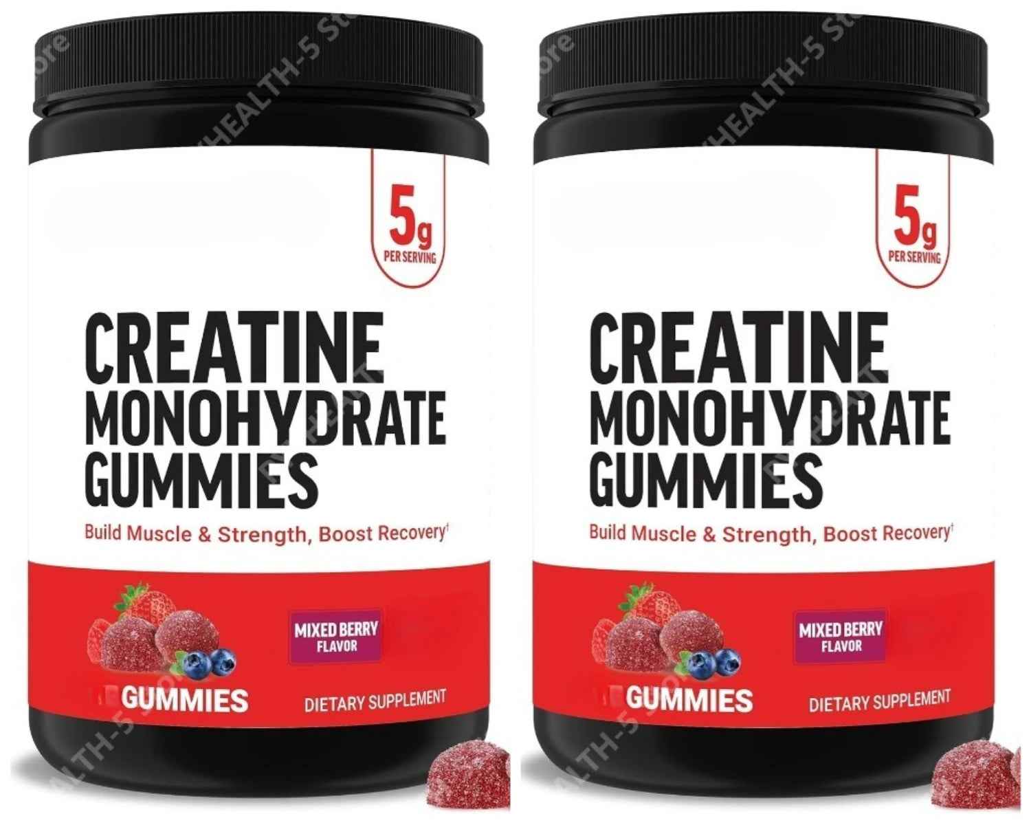Creatine monohydrate gummies for high performance as a natural supplement to maintain an active lifestyle