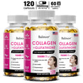 Complément de glutathion et de collagène, capsules blanchissantes antioxydantes, santé de la peau, nutrition profonde de la peau