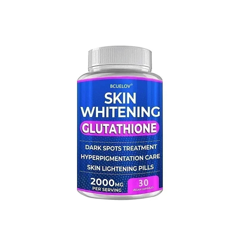Blanchiment de la peau au glutathion - Supplément de glutathion 2000 mg - Antioxydant anti-âge, complément nutritionnel pour la peau