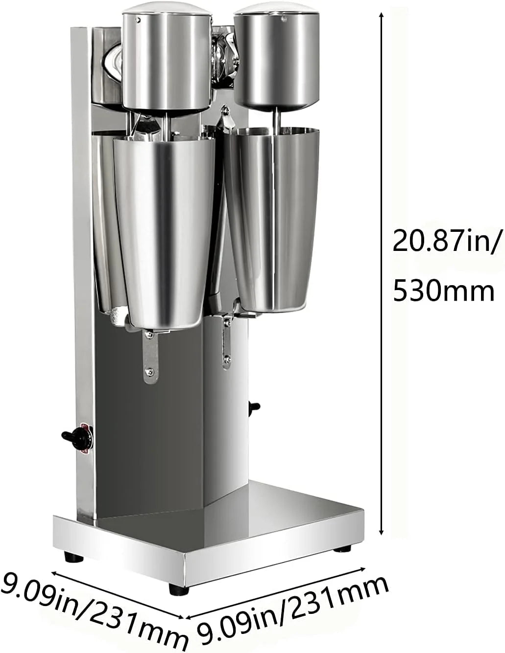 Machine à milkshake professionnelle pour boissons protéinées, mixeur à double tête, machine à mélanger électrique