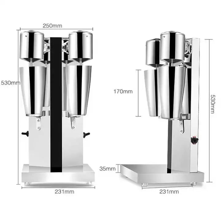Machine à milkshake professionnelle pour boissons protéinées, mixeur à double tête, machine à mélanger électrique