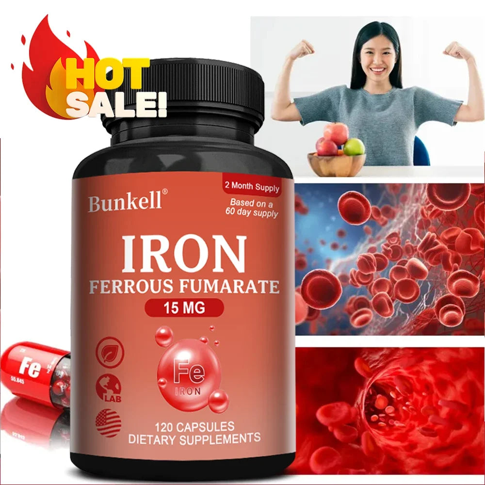 Supplément de fer hématopoïétique pour femmes - Anémie nutritionnelle, taux de fer, immunité, sang, aide à l'équilibre de l'hémoglobine
