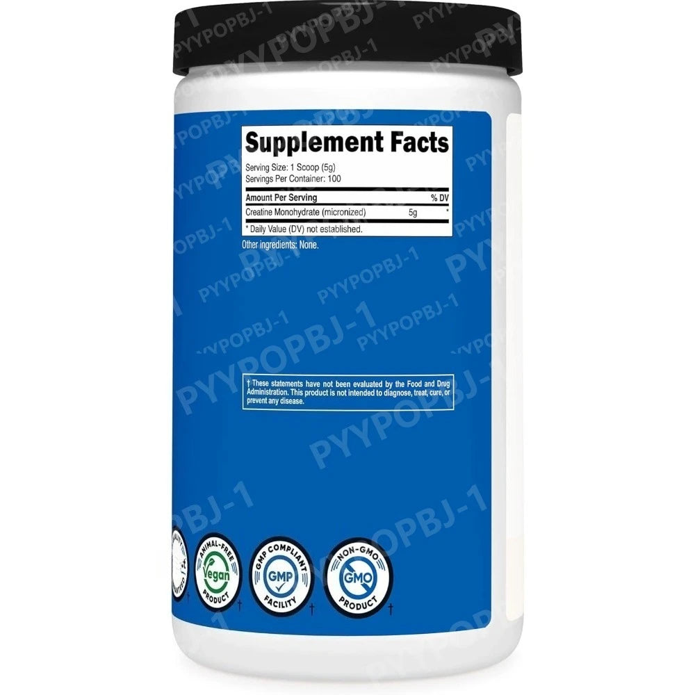 Créatine Monohydrate Poudre Micronisée 500G 5000mg Par Portion 5g 100 Portions 17.9 Oz