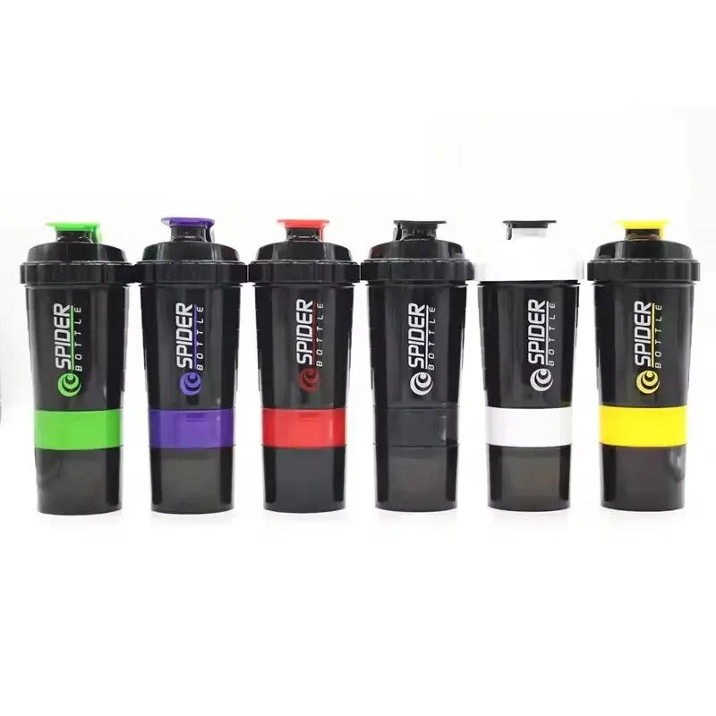 Shaker à 3 couches pour poudre de protéines, tasse à mélanger, bouteille de sport et fitness, cadeau, grande capacité, pour musculation