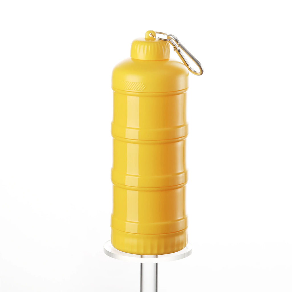 Distributeur de poudre protéinée avec boîte et boîte de rangement pour aliments en PC de qualité alimentaire, convient pour l'exercice en salle de sport, transparent