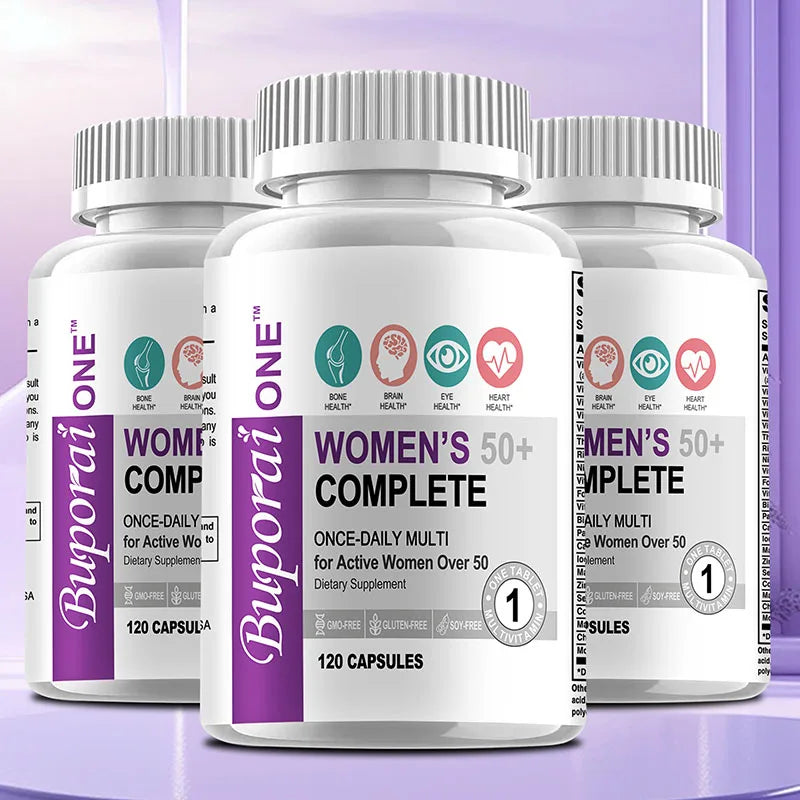 Multivitamine complète pour femmes de 50 ans et plus - Soutient la santé du cerveau, du cœur, du système digestif et immunitaire et stimule le métabolisme