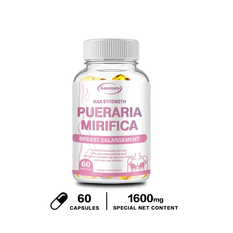 Complément pour femmes - Contient de la Pueraria Mirifica - Stimule la confiance en soi, prévient le relâchement et équilibre les hormones