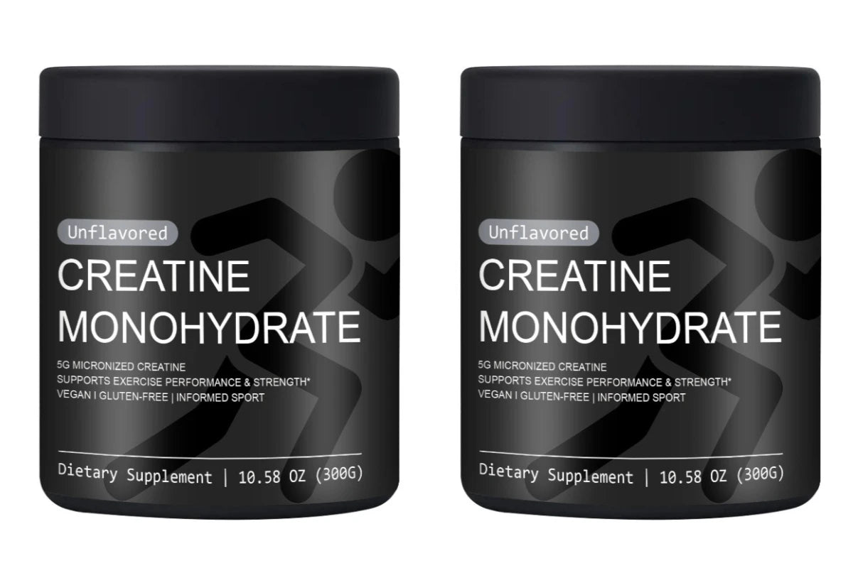 Monohydrate de créatine : Développe la masse musculaire maigre, améliore la performance et la force, soutient la récupération après l'entraînement, suppléments de santé quotidiens.