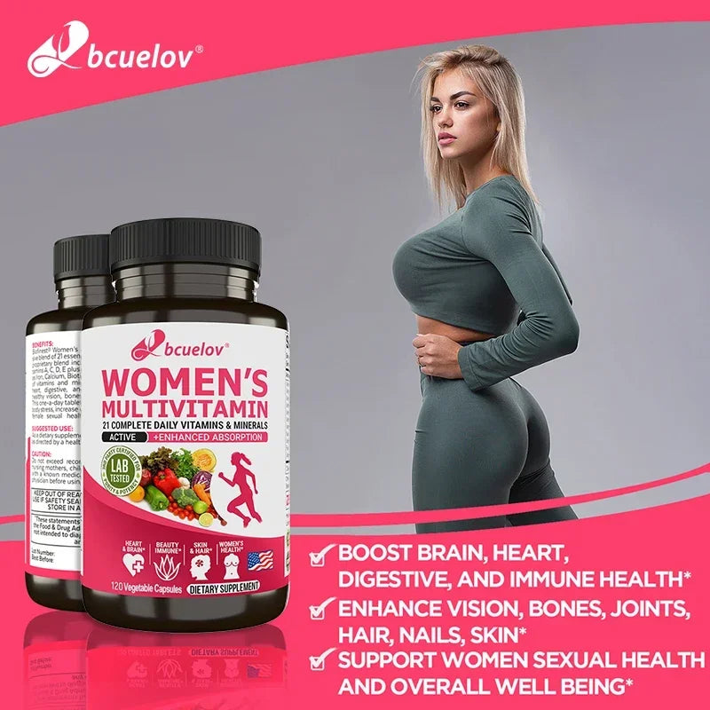Women’s multivitamin with biotin designed for the natural recovery of an active life.