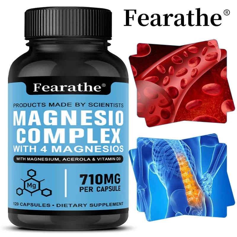 Magnesium complex with vitamin d3 as a natural supplement to maintain an active lifestyle.