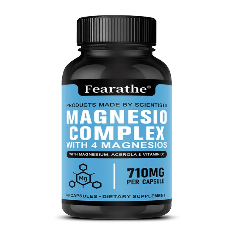Magnesium complex with vitamin d3 for healthy bone density and nerve function
