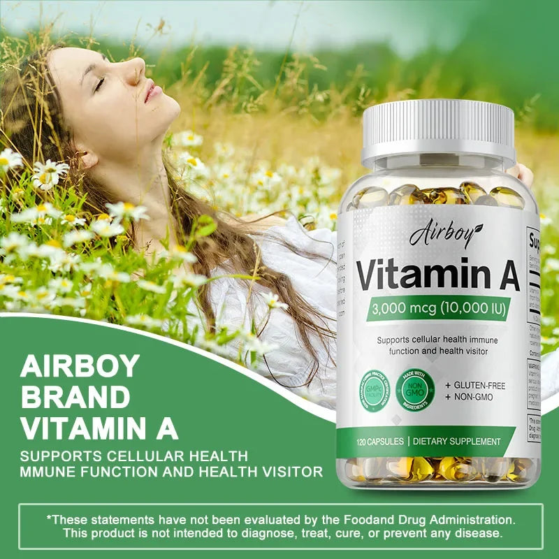 Vitamine A - Système immunitaire et fonction de reproduction, Favorise une peau et des yeux sains, Activité antioxydante