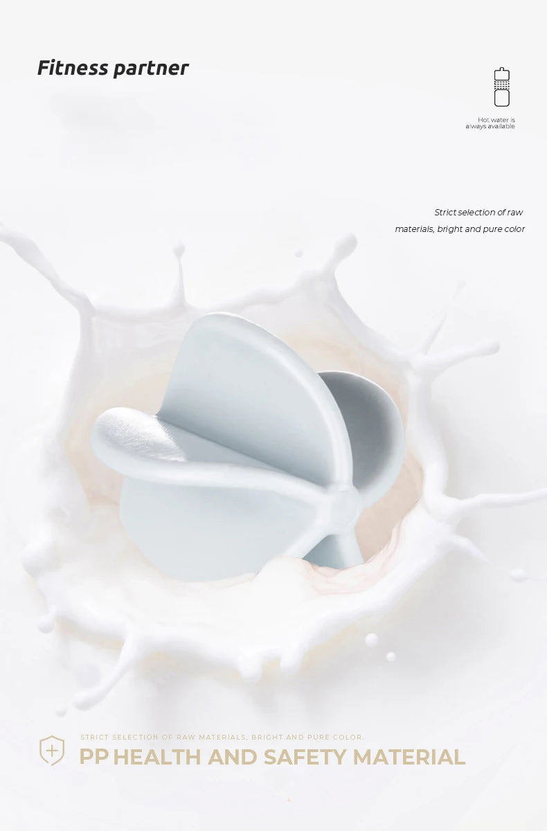 Bouteille d'eau de sport Shake Cup, tasse à boire créative en plastique, tasse de mélange à haute capacité pour poudre de protéines, lactosérum, milkshake