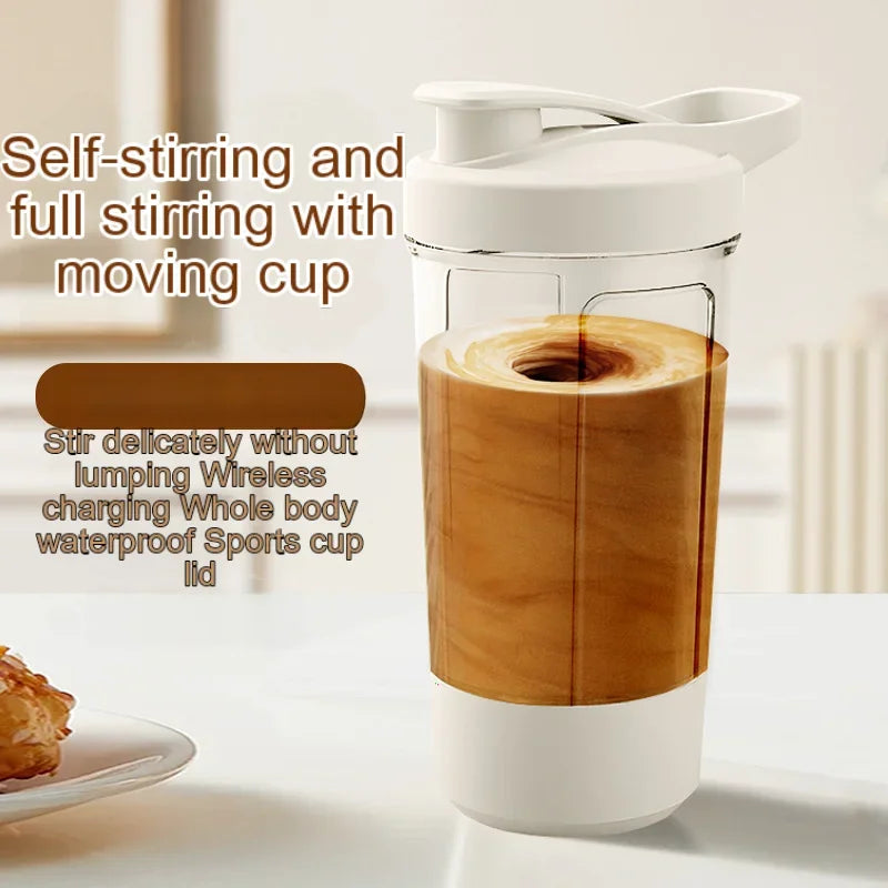 Bouteille shaker de protéines de lactosérum électrique portable USB 450 ml, tasse mélangeuse entièrement automatique, rechargeable, pour la salle de sport, sans BPA, pour cocktails