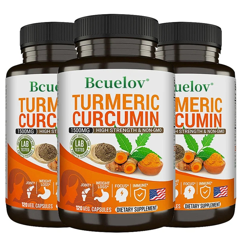Turmeric curcumin with bioperine capsules designed for the natural recovery of an active life.