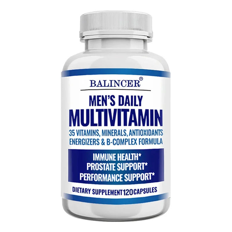 Multivitamine pour hommes - Contient des vitamines B12, B6, du zinc et du sélénium pour soutenir la coordination, la santé cardiaque, l'immunité et la prostate