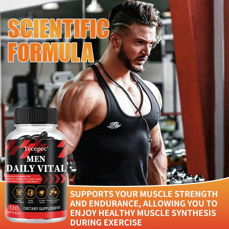 Multivitamines Homme avec Vitamines et Minéraux - Améliore l'Endurance, la Force, la Performance Sportive et la Santé Générale