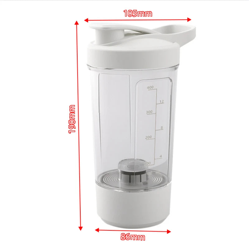 Bouteille shaker de protéines de lactosérum électrique portable USB 450 ml, tasse mélangeuse entièrement automatique, rechargeable, pour la salle de sport, sans BPA, pour cocktails
