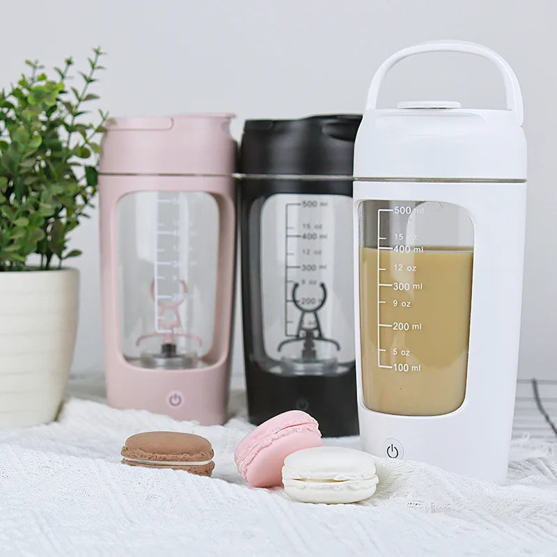 650 ml USB Électrique Portable Bouteille Shaker de Whey Protéine Tasse Mélangeuse Entièrement Automatique Rechargeable Gym Sans BPA Mélangeur à Cocktail