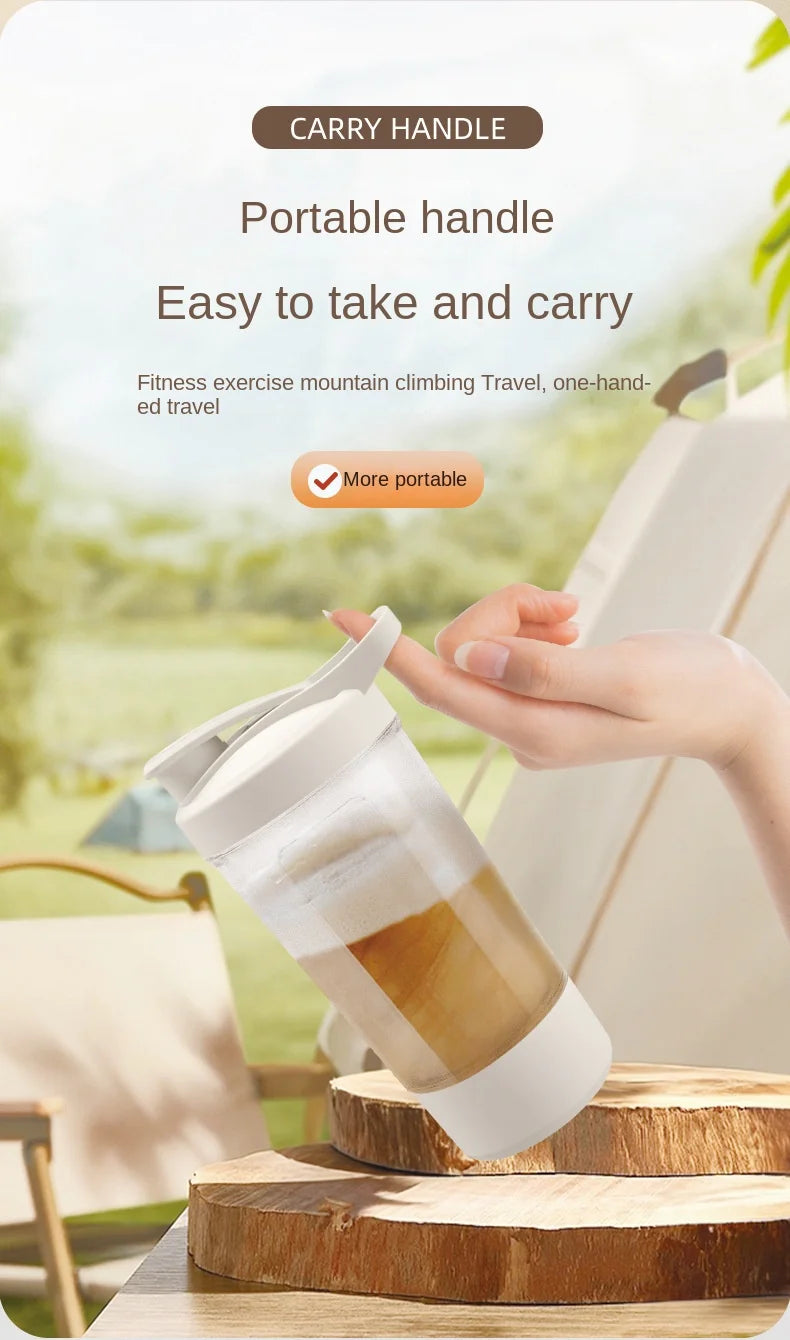 Gobelet mélangeur électrique automatique de 450 à 700 ml, bouteille de shaker de protéines portable, alimenté par piles, gobelet mélangeur entièrement automatique pour la maison