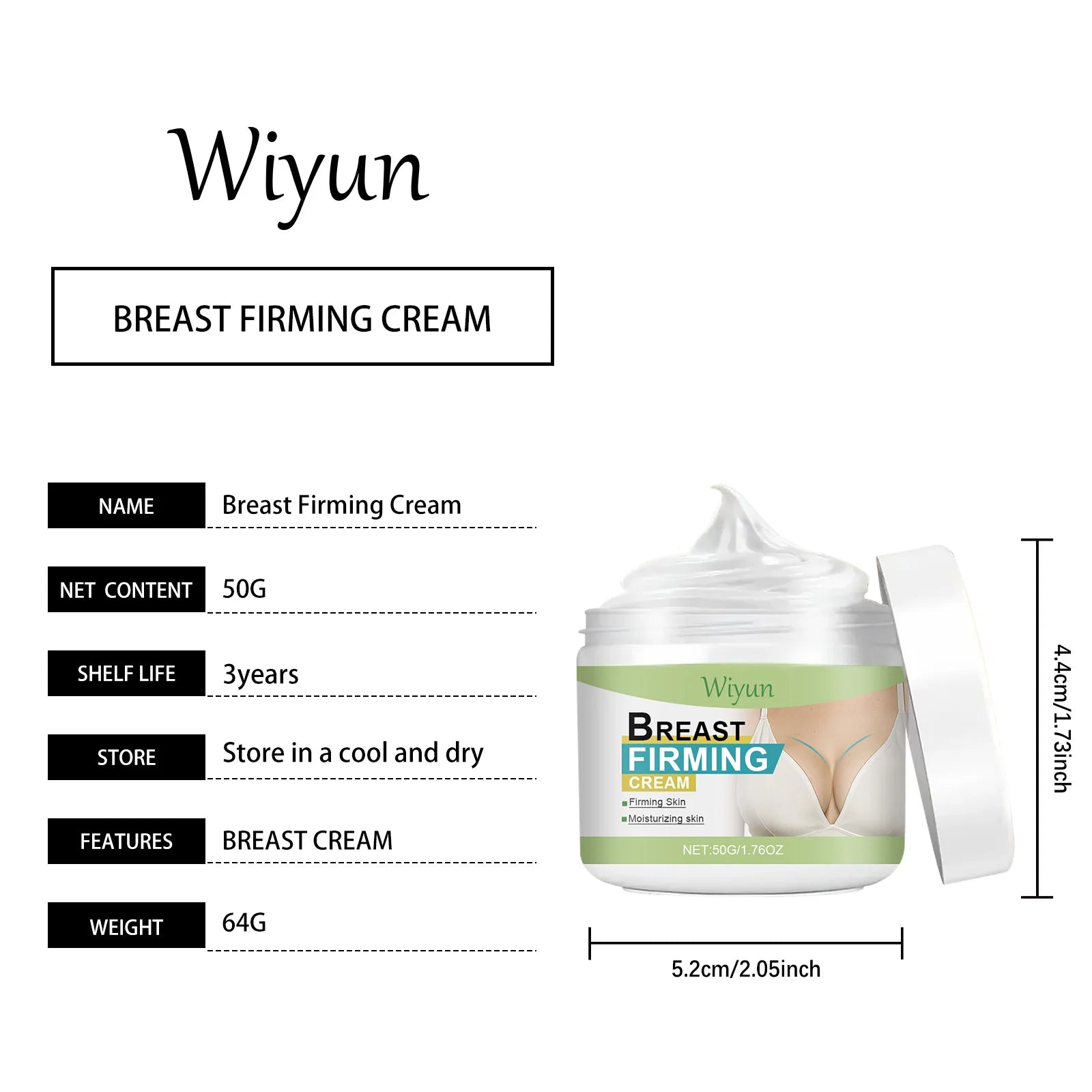 Crème Raffermissante Poitrine Liftante, Hydratante, Anti-relâchement, Améliore l'Élasticité, Absorption Rapide pour les Soins du Buste Féminin
