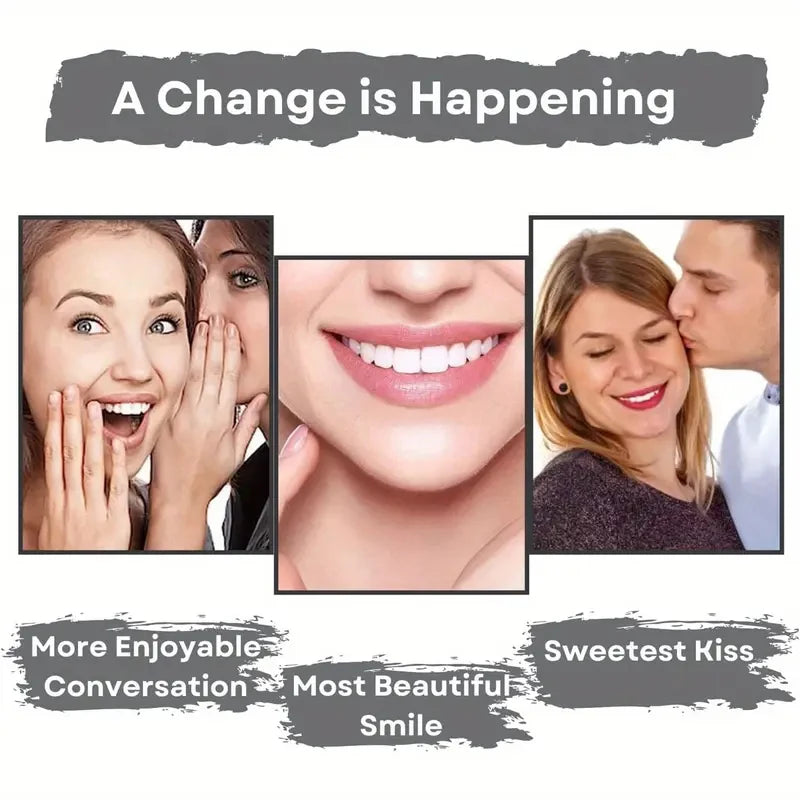 Smiling people showcasing confidence and beauty, highlighting the benefits of Purple Teeth Whitening Powder.