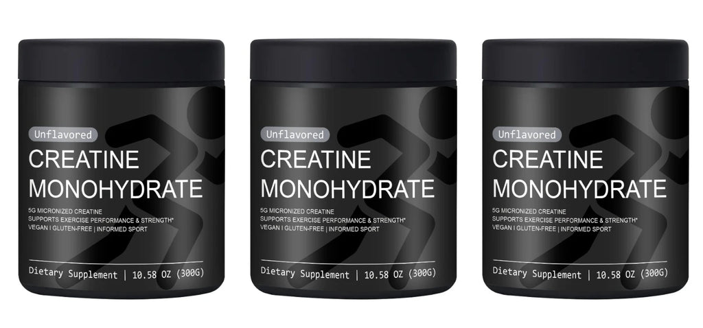 Monohydrate de créatine : Développe la masse musculaire maigre, améliore la performance et la force, soutient la récupération après l'entraînement, suppléments de santé quotidiens.