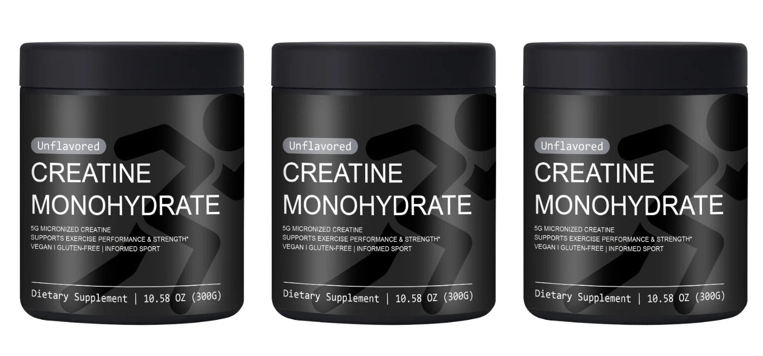 Monohydrate de créatine : Développe la masse musculaire maigre, améliore la performance et la force, soutient la récupération après l'entraînement, suppléments de santé quotidiens.