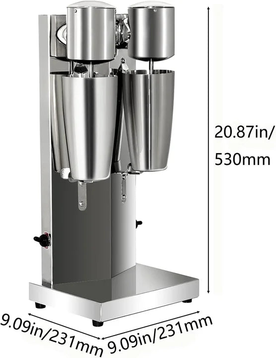 Machine à milkshake professionnelle pour boissons protéinées, mixeur à double tête, machine à mélanger électrique