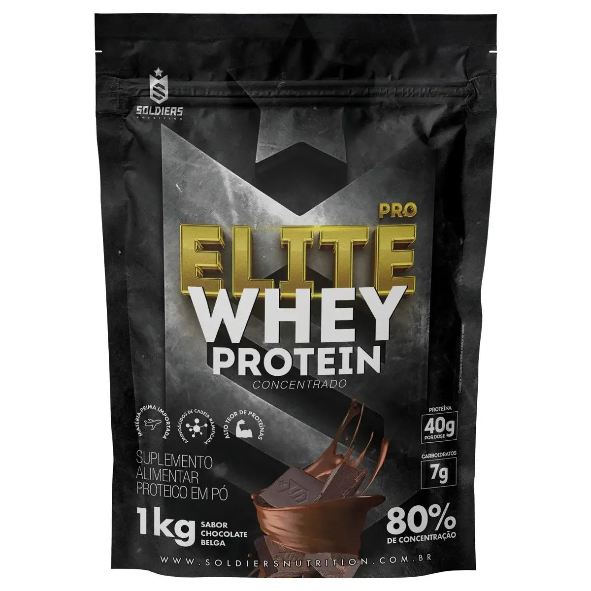 High protein whey concentrate by Soldiers Nutrition for muscle hypertrophy and growth.