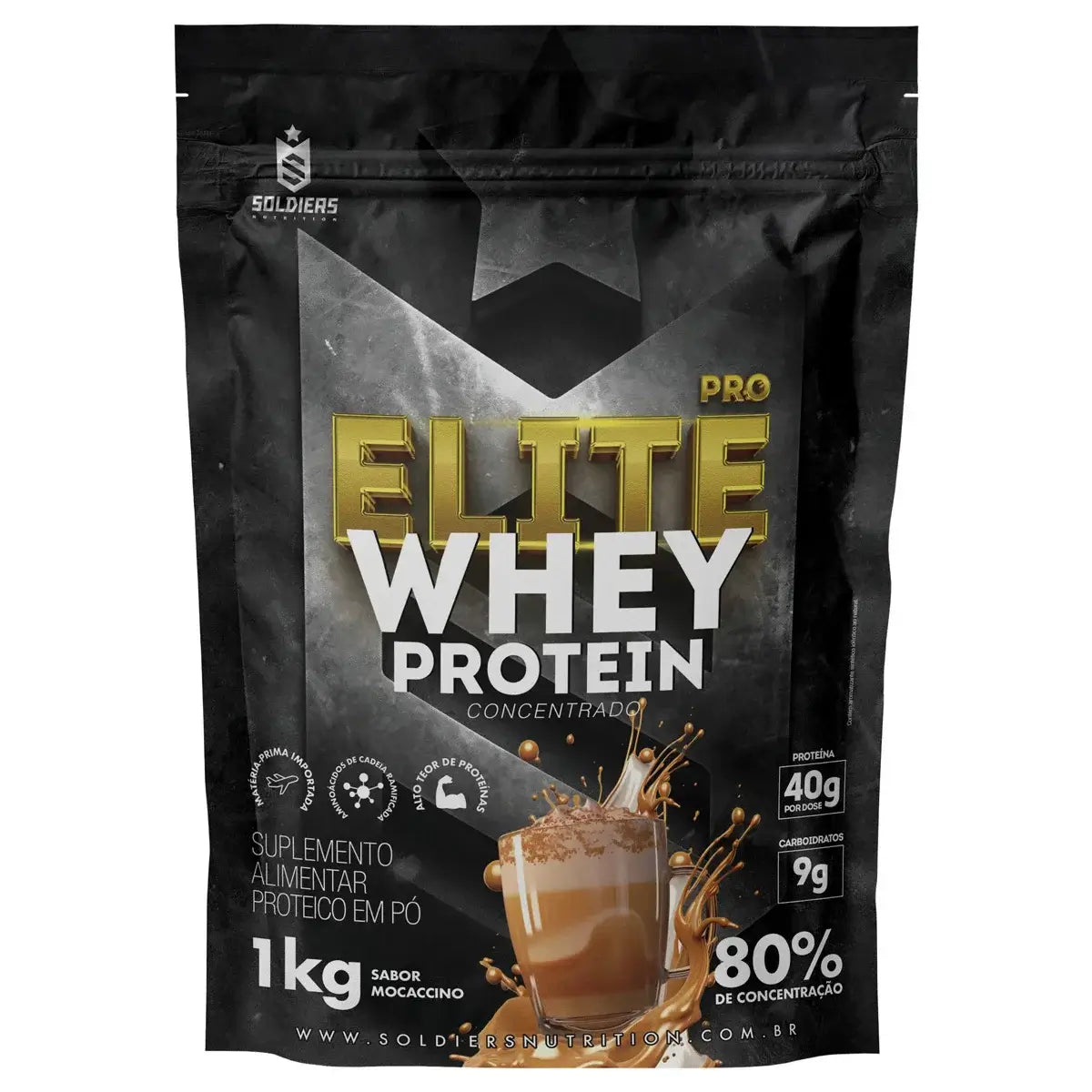 High protein whey concentrate by Soldiers Nutrition for muscle hypertrophy and growth.