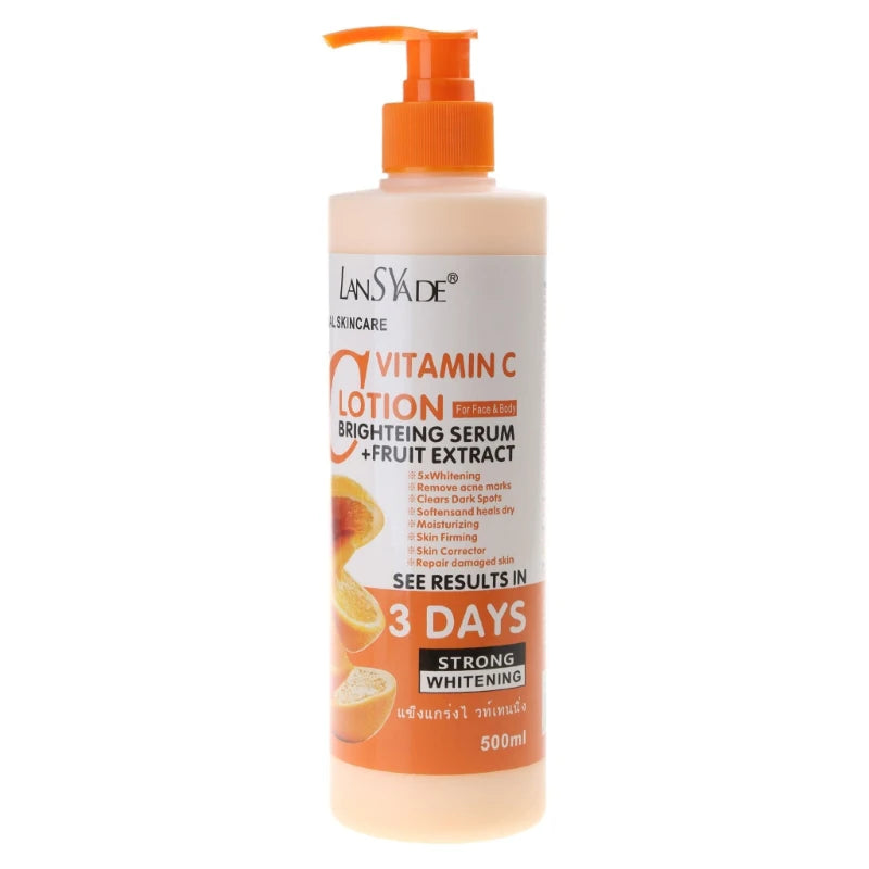 Lotion corporelle à la vitamine C Hydratante Nourrissante Crème corporelle Réparatrice Soin de la peau Anti-crevasses Éclaircissante Crème nourrissante Soin corporel