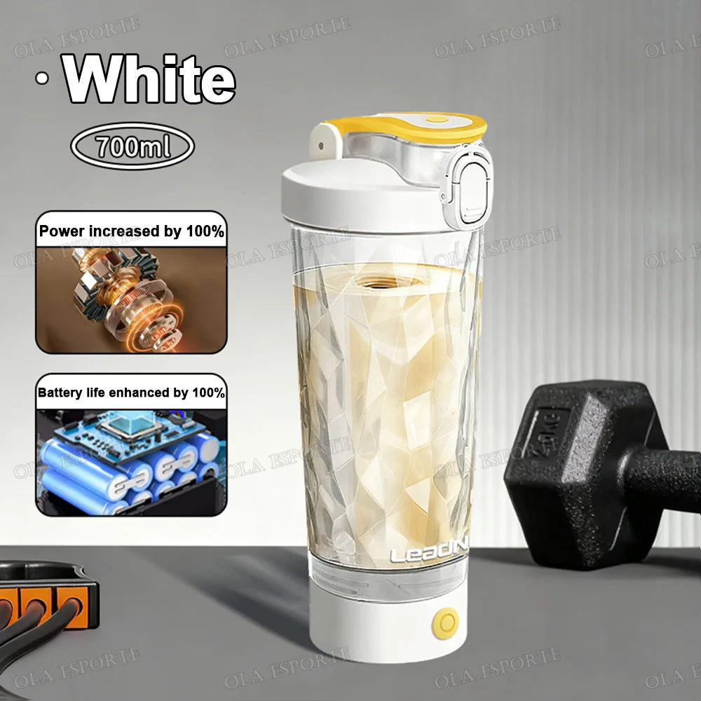 Gobelet mélangeur électrique automatique de 450 à 700 ml, bouteille de shaker de protéines portable, alimenté par piles, gobelet mélangeur entièrement automatique pour la maison