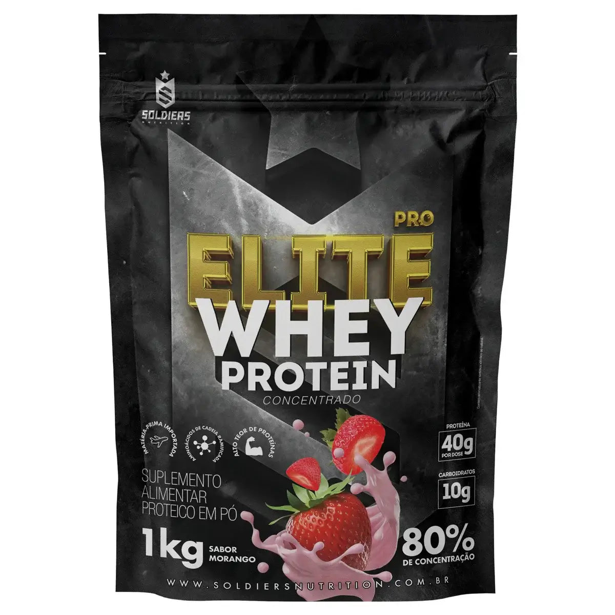 High protein whey concentrate by Soldiers Nutrition for muscle hypertrophy and growth.