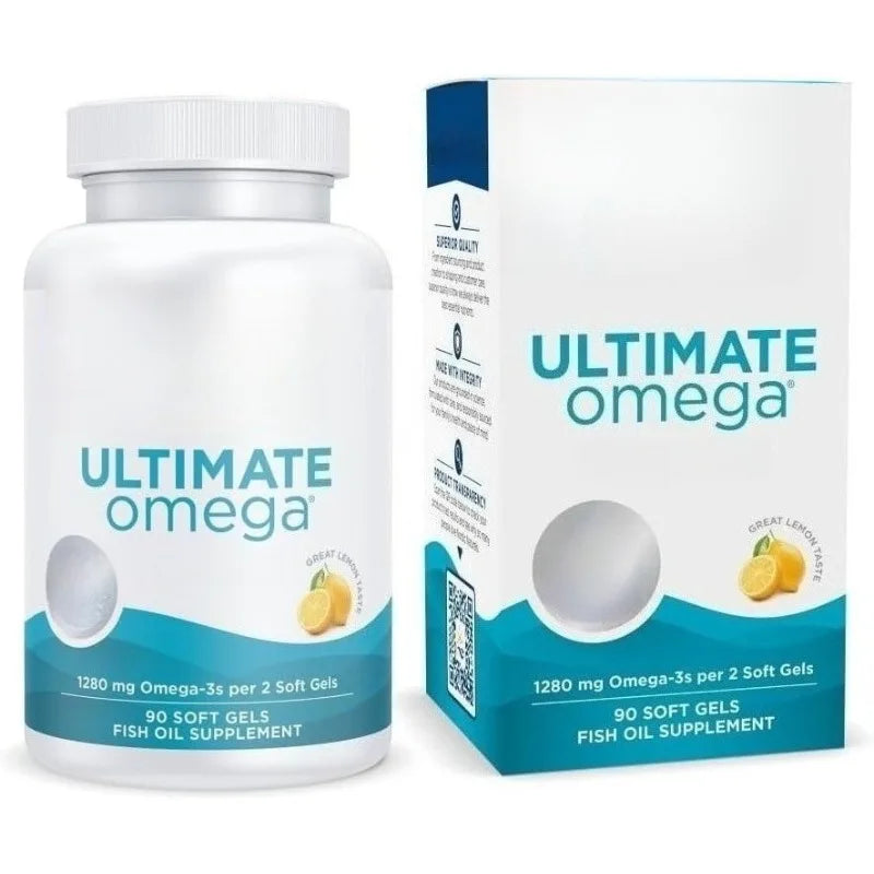 Ultimate Omega fish oil soft gels as a natural supplement to maintain an active lifestyle.