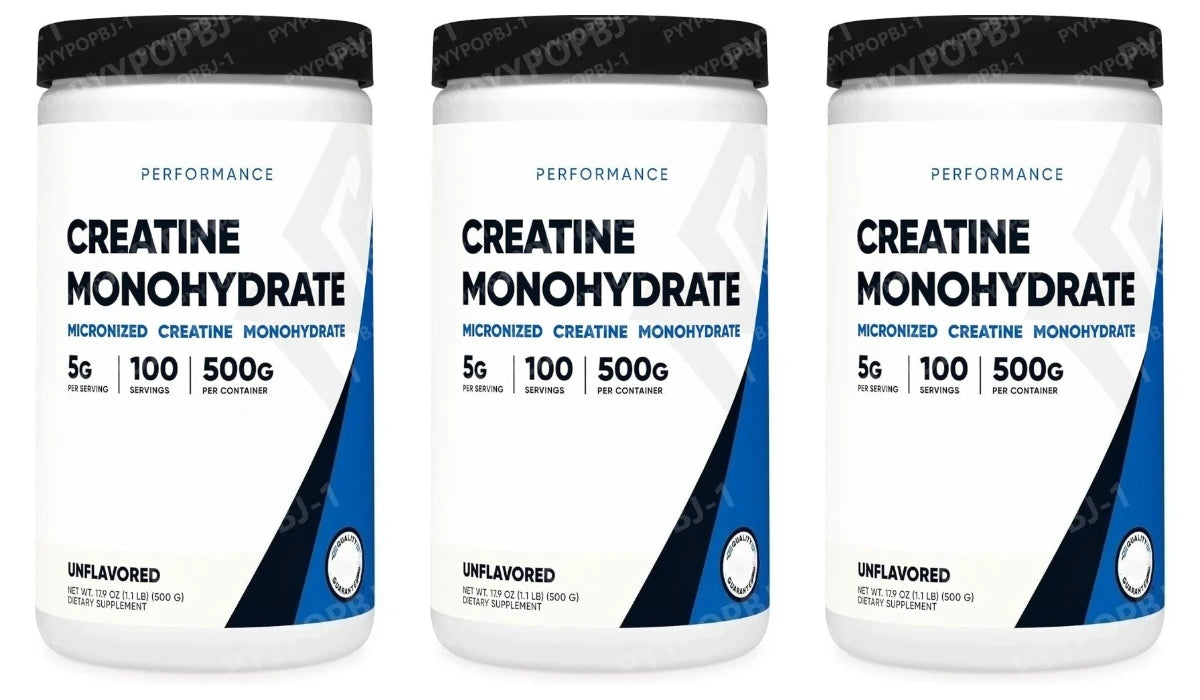Créatine Monohydrate Poudre Micronisée 500G 5000mg Par Portion 5g 100 Portions 17.9 Oz