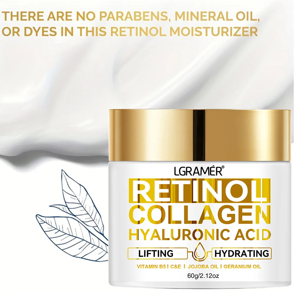 Crème visage au rétinol hydratante anti-rides collagène acide hyaluronique soins de la peau cosmétique pour femmes et hommes