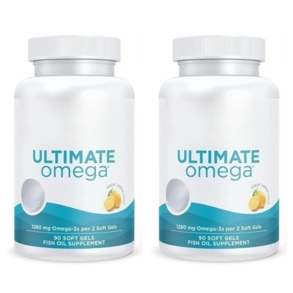 Ultimate Omega fish oil soft gels for brain, heart, and immune system resilience.