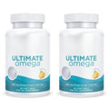 Ultimate Omega fish oil soft gels for brain, heart, and immune system resilience.