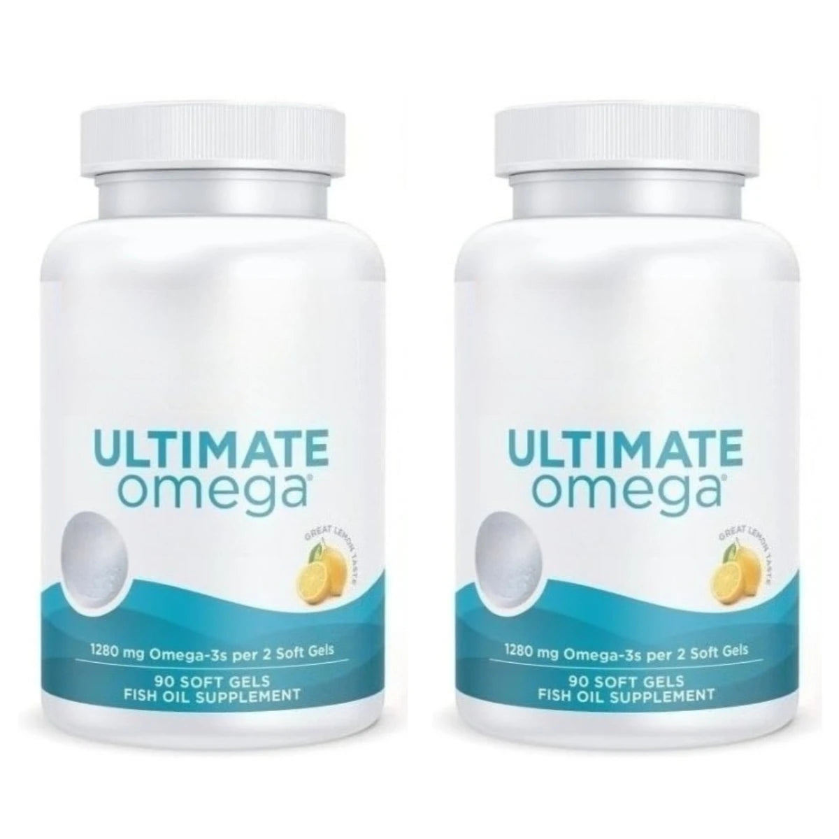 Ultimate Omega fish oil soft gels for brain, heart, and immune system resilience.